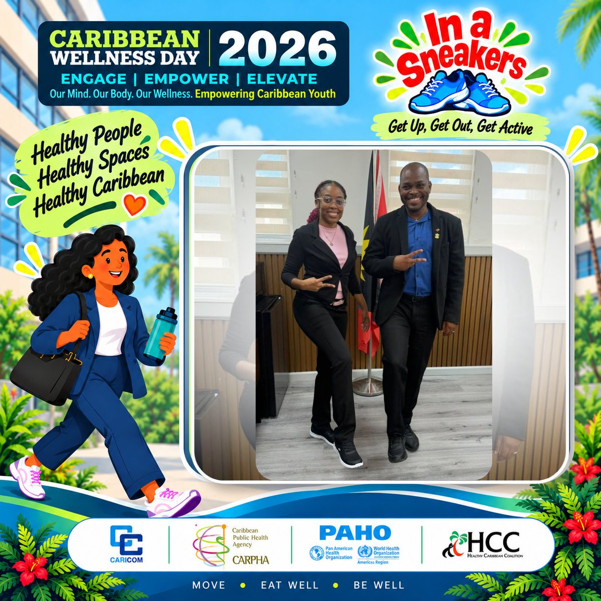 CARPHA1's tweet photo. 👟 That’s a wrap on #CaribbeanSneakerWeek!

Thank you to all the countries, organisations and individuals who joined #InASneakers and made the initiative a success. Every step counted as we got up, got out and got active together!

#CWD2026 #HealthyCaribbean https://t.co/gQuzshkmUn