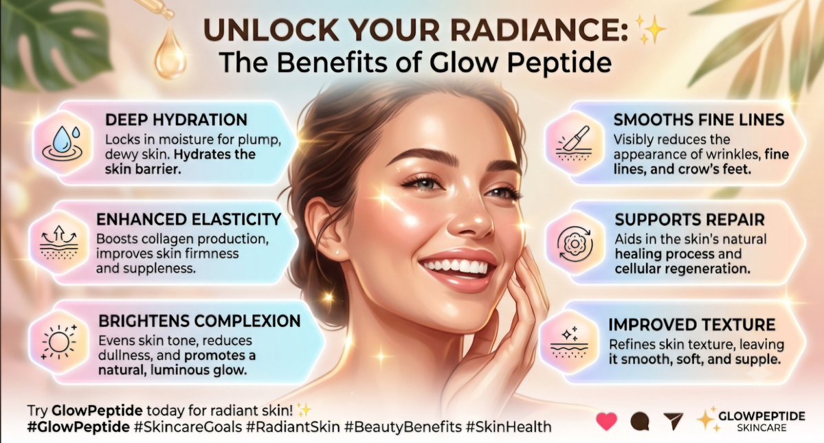 Qsentus1776's tweet photo. ✨ GLOW PEPTIDE — BEAUTY SUPPORT FROM WITHIN ✨

What if your skincare routine could go beyond the surface? Glow peptides are being researched for their potential role in supporting the body’s natural processes involved in healthy skin, hair, and nails.

💧 Skin Support
May support collagen and elastin pathways associated with skin firmness, elasticity, and a healthy-looking complexion.

💇‍♀️ Hair Support
Peptides involved in cellular signaling may help support the natural processes that contribute to healthy hair.

💅 Nail Support
May support the growth and strength of healthy nails by supporting normal tissue processes.

🔬 Cellular & Tissue Support
Certain peptides are being studied for their potential role in tissue repair, regeneration, and cellular signaling.

✨ Why people are interested in Glow peptides:
They’re part of a growing area of peptide research focused on supporting the body’s natural pathways rather than simply covering up signs of aging.

Glow from the inside out. ✨

📚 For educational and research purposes only. Peptide products are not intended to diagnose, treat, cure, or prevent disease. Research on individual peptides varies, and results are not guaranteed.

#GlowPeptide #PeptideResearch #PeptideEducation #SkinHealth #CollagenSupport #HealthySkin #BeautyFromWithin #QuantumLabs