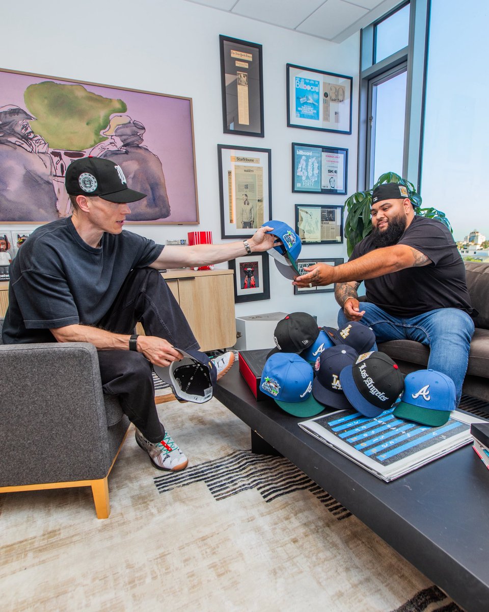 HatClub's tweet photo. The dynamic duo is back! 🧢🧢

This time, @djskee and Monsterbrimss tapped into some of Skee’s most pivotal albums and memorabilia for the inspo on their next run. 📀

Skee x Monster Part 4 lands on the website &amp; app at 9AM PST/12PM EST! ⏰ 

Also dropping at HCLA at 11AM PST 🌆 https://t.co/VSZSIKfHyW