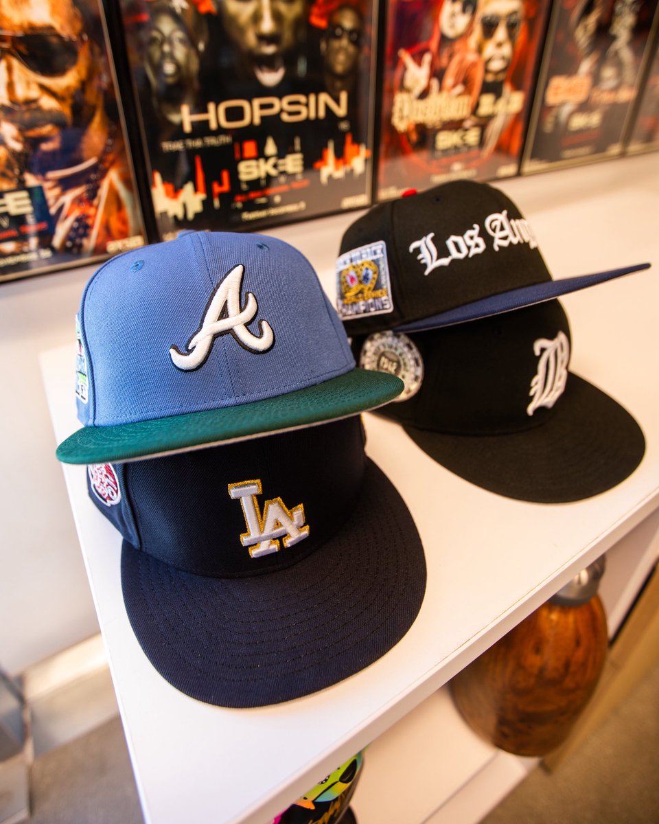 HatClub's tweet photo. The dynamic duo is back! 🧢🧢

This time, @djskee and Monsterbrimss tapped into some of Skee’s most pivotal albums and memorabilia for the inspo on their next run. 📀

Skee x Monster Part 4 lands on the website &amp; app at 9AM PST/12PM EST! ⏰ 

Also dropping at HCLA at 11AM PST 🌆 https://t.co/VSZSIKfHyW