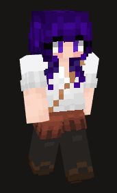 SenderFromSpace's tweet photo. been working on a new OC, but since I kinda suck at drawing humans, here's her as a Minecraft Skin https://t.co/wHChyadJqz
