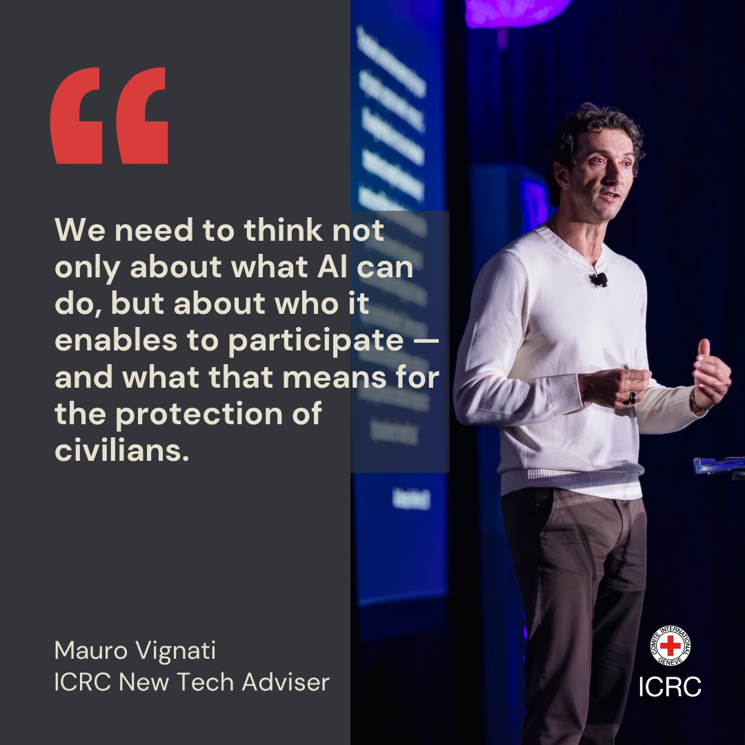 ICRC_dc's tweet photo. As AI lowers the barriers to sophisticated cyber capabilities, what could that mean for civilians in armed conflict?

At @labscon_io , ICRC’s Mauro Vignati explored how wider access to AI could reshape cyber operations — and why governance needs to keep pace. https://t.co/4w8LUOP1EI