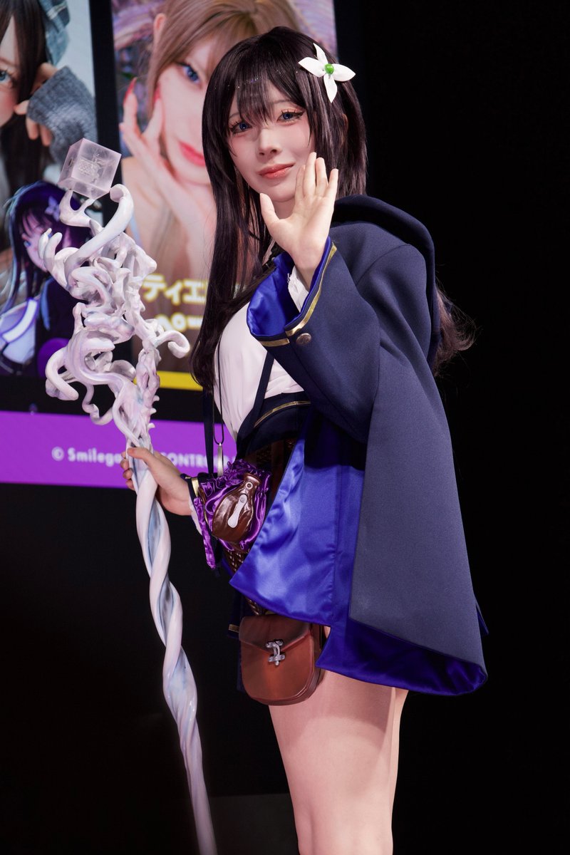 ANUBIS110's tweet photo. 2026/9/20
東京ゲームショウ2026
Smilegateブース
MIRESI：視えない未来
エンデ / 雪村ユノ❄️🌨さん( @yukimuraYY2 )

初めて撮影させていただきました。
会場1人ずつ目線合わせ微笑んでくれるので、シャッター切りそびれるところでした。w
ありがとうございました！

#ゆのにゆーの
#TGS2026
#MIRESI https://t.co/W6otdan5Ef