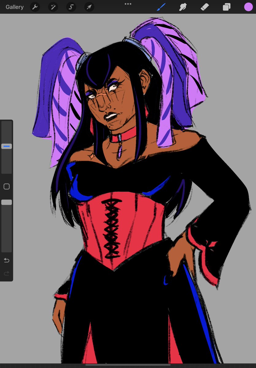 angelofryloth's tweet photo. Human Sheza concept I’ll probs never finish 🖤🪽

#WIP https://t.co/aLS3pfeSTF