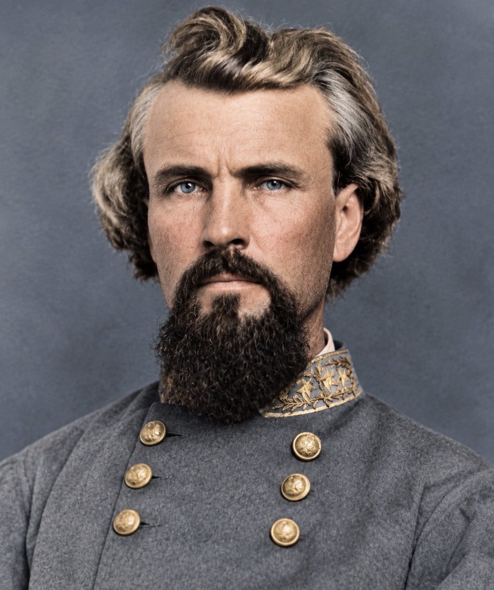 thevaflaggers's tweet photo. On an expedition a Yankee Chaplain was captured. When he learned he was to be sent to General Forrest's headquarters he was very much distressed as he had heard so much of this fierce fighter. When he entered the headquarters General Forrest asked him to be seated. A little later supper was announced and the Chaplain was asked to share the meal. When all were seated the Chaplain was almost shocked to hear General Forrest reverently say "Parson, will you please ask the blessing." The next morning Forrest gave him an escort through his lines. When he told him good-bye he humorously said: "Parson, I would keep you here to preach for us if you were not needed so much more by the sinners on the other side."
~From --  Life of Nathan Bedford Forrest by John Allen Wyeth