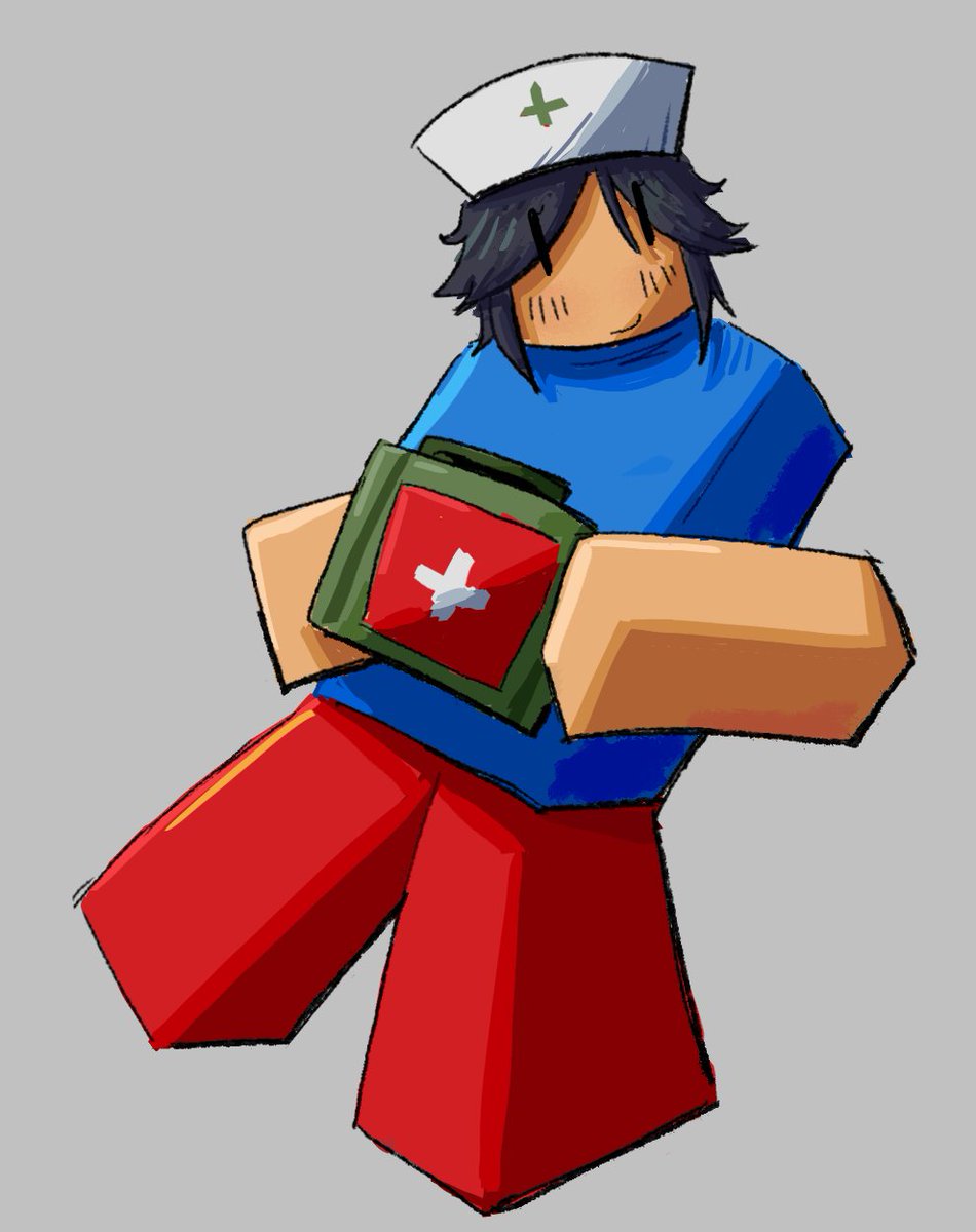 paintfulpilled's tweet photo. "can u draw medic from game with killers" IM A LITTLE LATE TO THIS BUT HI #gamewithkillers https://t.co/f924QvKhL5