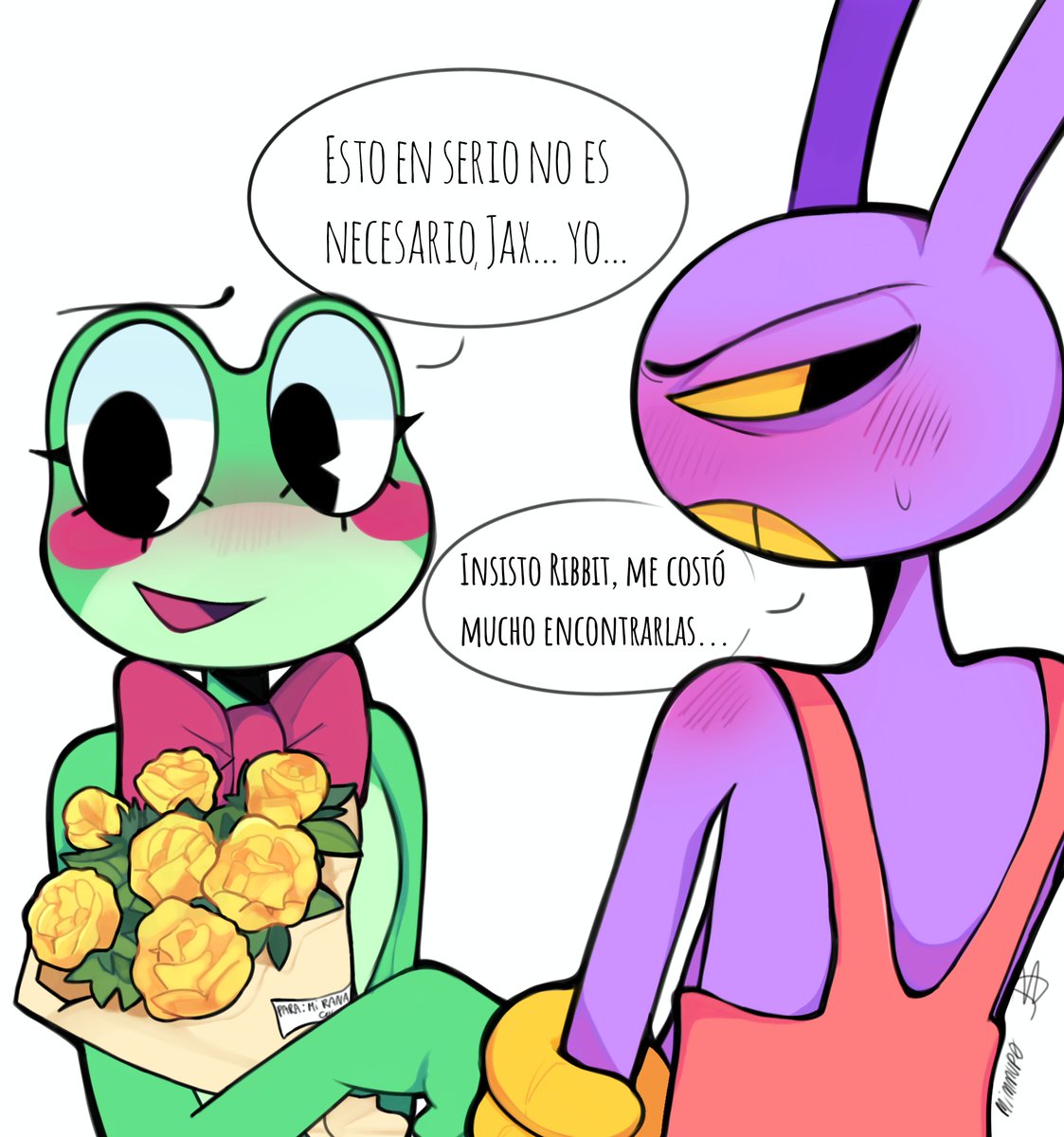 mimmvp0's tweet photo. Perdón es un poco tarde pero lo quería publicar, feliz 21 de septiembre atrasado XDXDXDXD

#jax #ribbit #ribbitrabbit #tadc 

(No me gustó) https://t.co/ZBI3dLw0ld