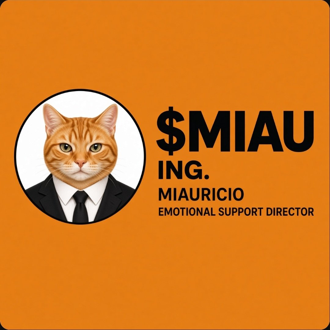 IngMiauricio's tweet photo. The world just met Engineer Miauricio.Street cat. Suit. Emotional Support Director.$MIAU is that story, on-chain.
Launching soon on ŌM @OMdotFun

Network: @Arc
100% community. 0% VCs.
He’s already at his desk. 
The ticker comes next.@IngMiauricio

Dev: @MiauricioFather
TG: https://t.co/qdk3AXArnZ