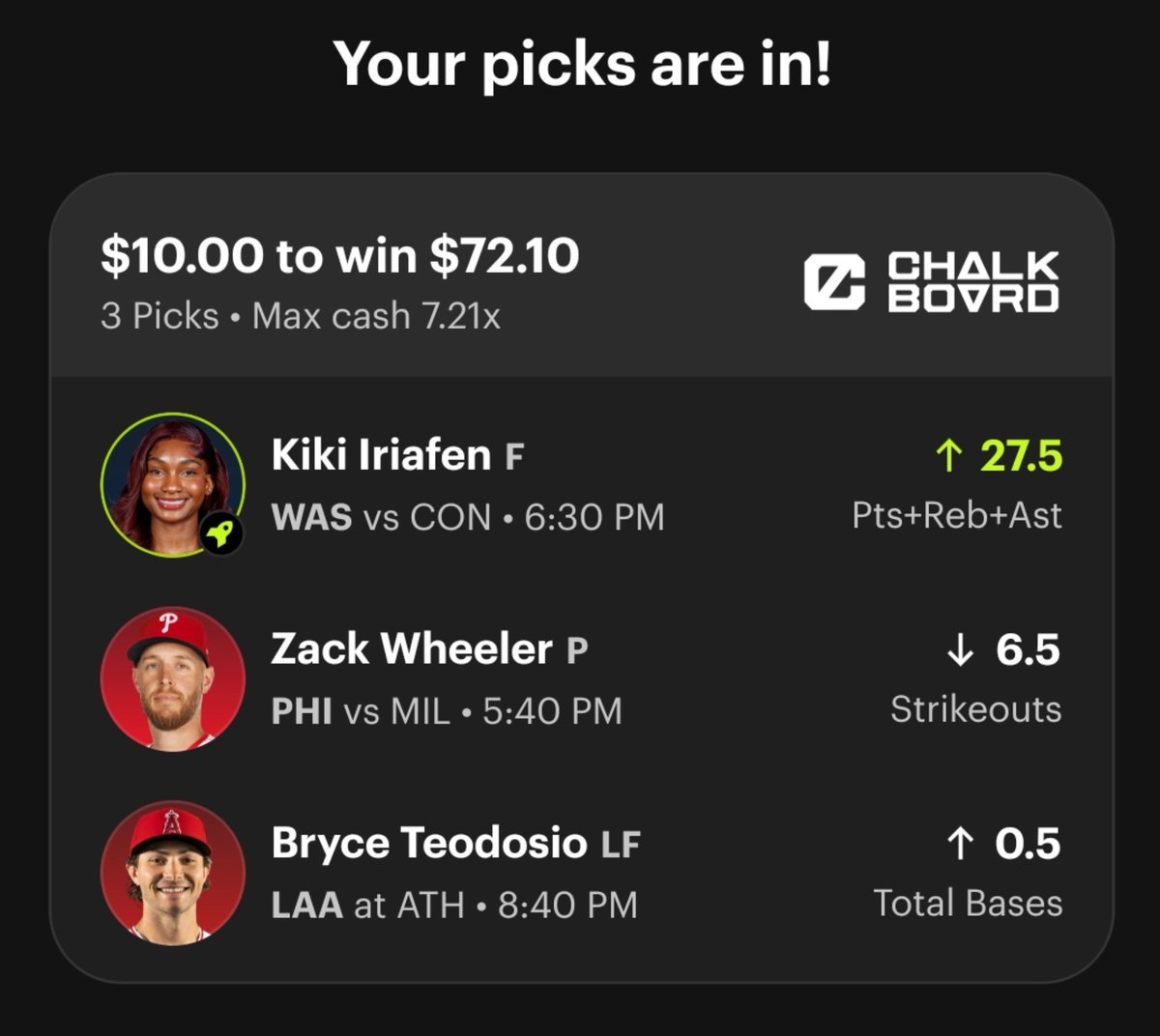 bfordoubleb's tweet photo. Adding this w/ Kiki boosted PRAs 🚀👇🏽

Good + money on Zack going Under today...

Link below in comments ⬇️ https://t.co/qJf7Ynf1B1