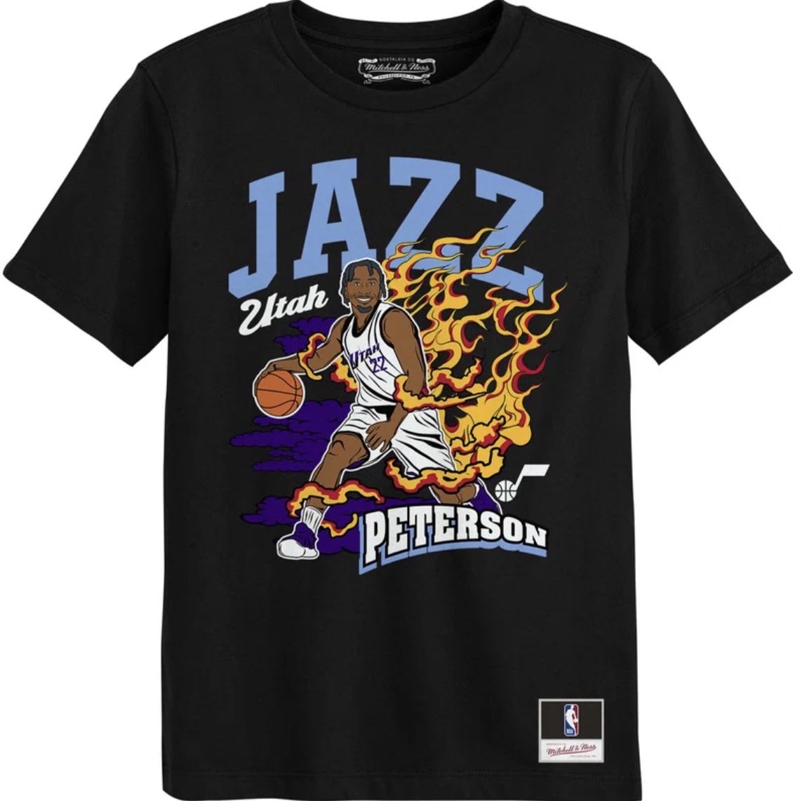 JazzNationNews's tweet photo. 🚨 Now Available 🚨
Darryn Peterson Utah Jazz Mitchell & Ness Preschool Fired Up T-Shirt
Link 👉 https://t.co/pPlYAogjNr
.
#JazzNation #UtahJazz #TakeNote
#DarrynPeterson #MitchellNess
#MitchellAndNess #Fanatics https://t.co/rl9YtXVfbr