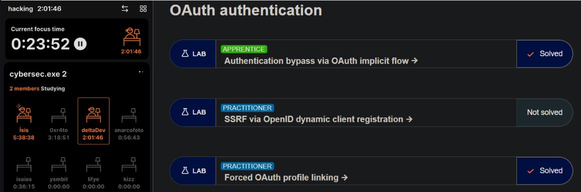 CastroDev_'s tweet photo. Estudando BugBounty Com um Emprego CLT kkk.

Estou estudando a parte de OAuth da PortSwigger, aprendi alguns conceitos e fiz 2 labs.

Amanhã tem mais!

#bugbounty #bugbountytips https://t.co/2Vynhu4Avp