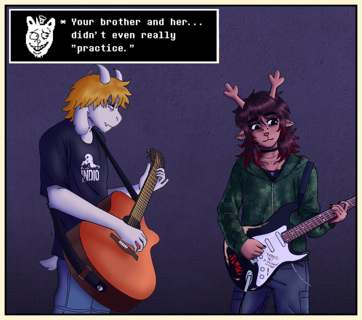 Mog0Draws_'s tweet photo. Band "practice".
#deltaruneㅤㅤㅤ #utdr #dessriel #deltarunefanartㅤㅤㅤㅤ https://t.co/Za8NGNrdVT