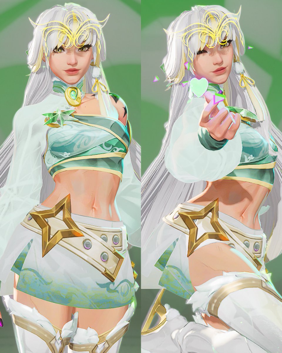wifugf's tweet photo. Zibai Luna Snow 💚 https://t.co/4z3yjD1F2t