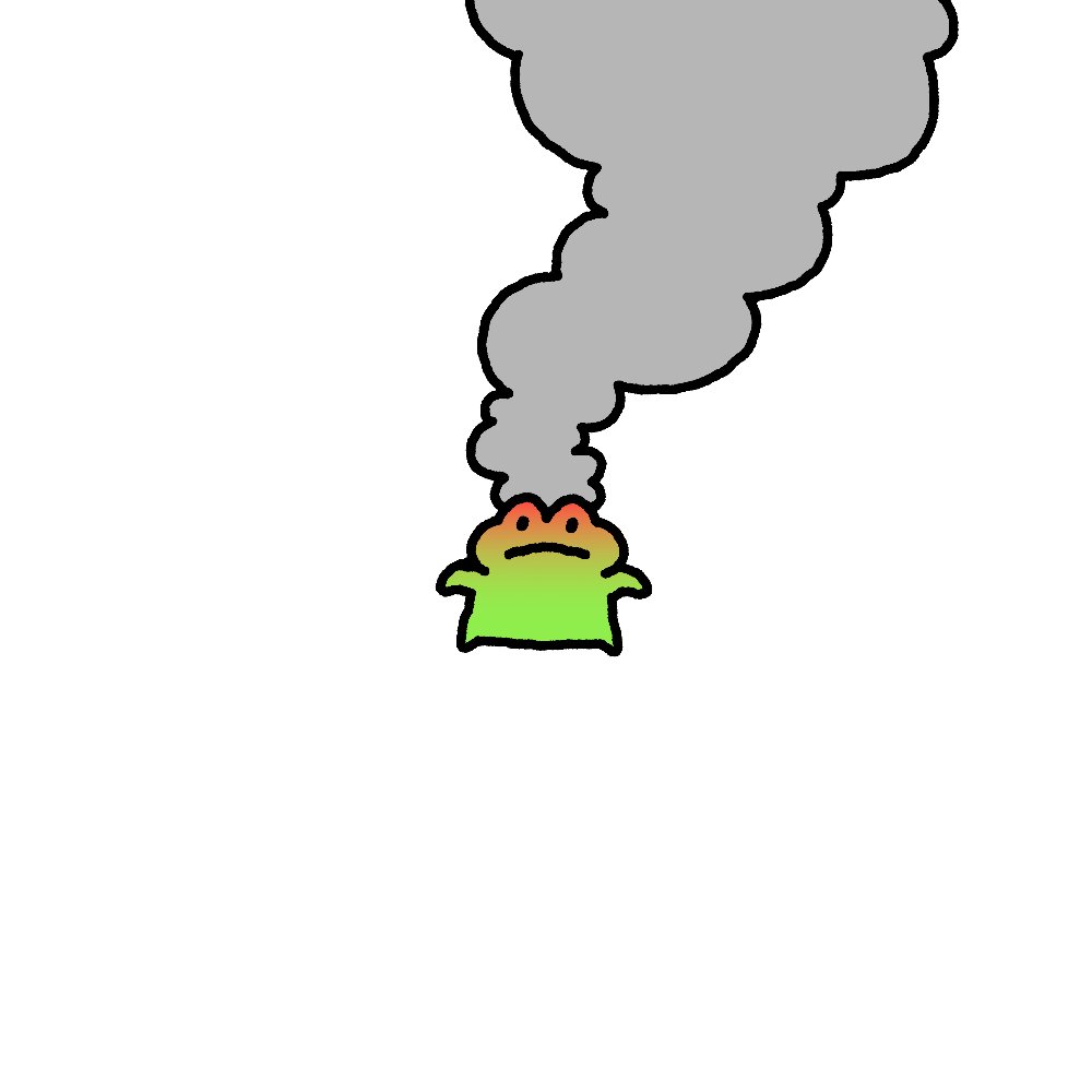 fricthefrog's tweet photo. sometimes we just have to put on a happy face 🫠 https://t.co/m4WNBAlHUj