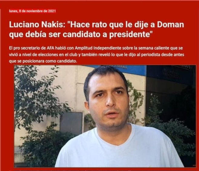 Chelo14_CAI's tweet photo. @Sebas_Neman Hablas del Doman al que puso como candidato a presidencia del Rojo TU JEFE Nakis ? Ese mismo Doman ?..... https://t.co/3vvFmTu0F1