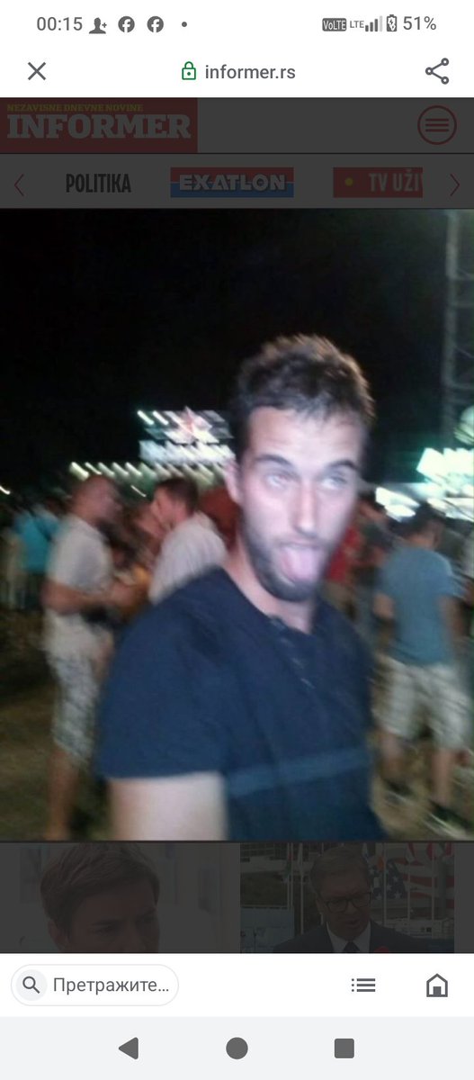 BrankoPaunezfl's tweet photo. Evo ko je 31. na blokaderskoj listi, Živojin Milovanović🤮
Alkohol, orgije, flaše i teturanje - Još jedno "besprekorno lice" koje bi da sedi u Skupštini‼️
NISMO VALJDA BOLESNI DA OVOG I SLIČNE NJEMU GLASAMO‼️
#caosvima #aleksandarvučić #blokaderi #srbijapobedjuje 🇷🇸 https://t.co/ff4zg28FUo