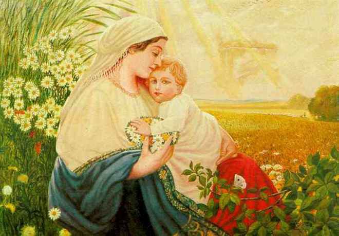 VrilNyeX's tweet photo. Mother Mary with the Holy Child Jesus Christ. 

Oil on canvas painting by Adolf Hitler during his time in Austria. 1913 https://t.co/QOyWpbr0R9