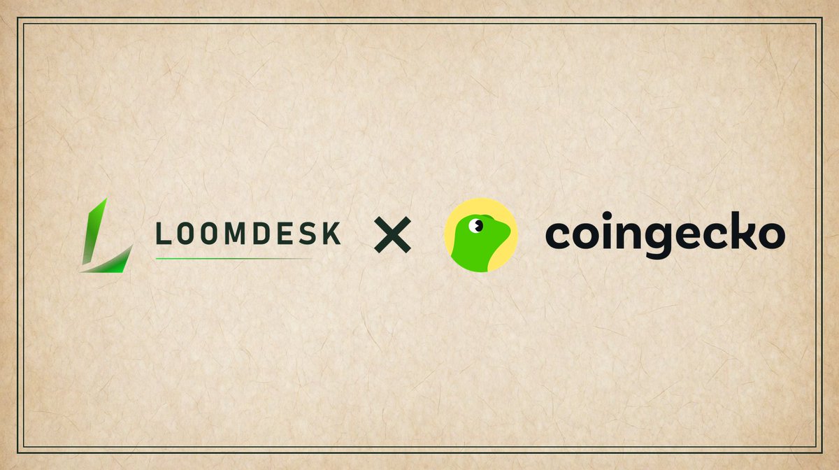 loomdesktrade's tweet photo. LoomDesk is now listed on CoinGecko.

If you track $LOOM price, market cap, or volume, it shows up there now.

Same book, same mechanics. Just easier to find.

https://t.co/0SwfB9fEKa https://t.co/cODdi3ie6G