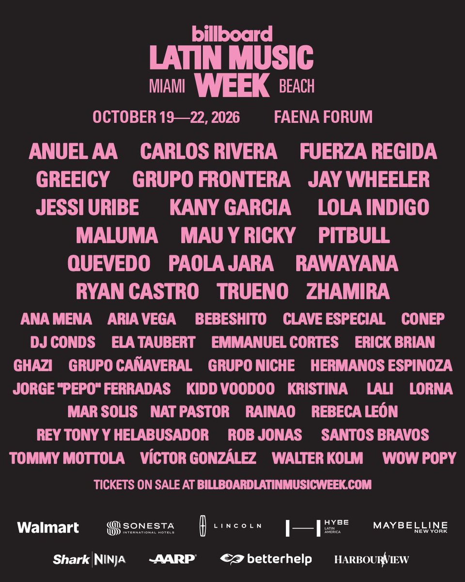 billboardlatin's tweet photo. ¡Argentina en la casa! 🇦🇷 You don’t want to miss @lalioficial at this year’s Billboard Latin Music Week! 🌴😎 Get your tickets TODAY for #BillboardLatinWeek at the link in bio. https://t.co/OHpRjUom5l