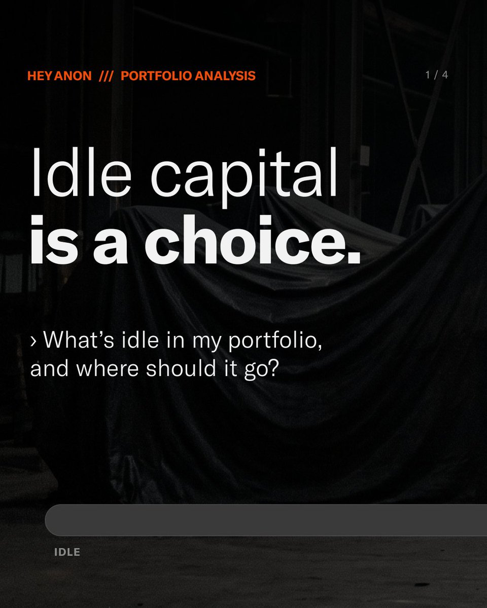 HeyAnonai's tweet photo. Portfolio Analysis Widget

→ Opportunities for the idle capital in your portfolio.

→ Suggests protocols to collect yield on the assets you are already holding, in protocols already supported by https://t.co/nwUszKJgNi