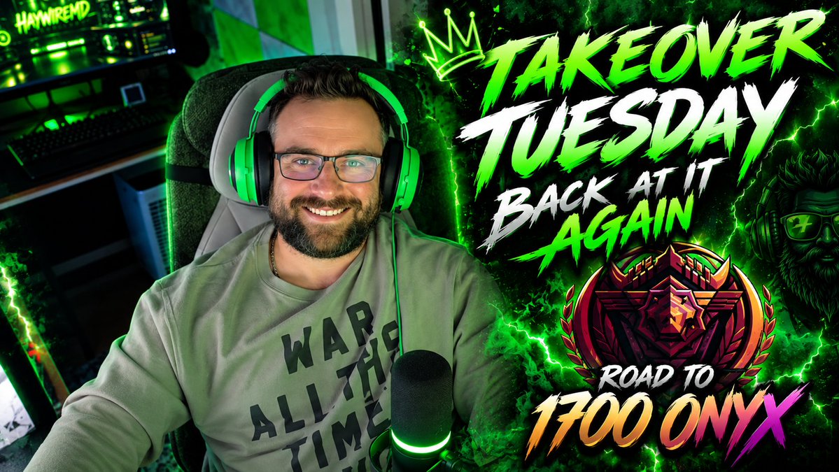 HaywireMD's tweet photo. ๐ TAKEOVER TUESDAY ๐ WEโRE BACK AT IT! โก๐งช
Talking Halo news, then running it up in matchmaking as we continue the ROAD TO 1700 ONYX. ๐ฎ
Razer setup is locked in. ๐๐
https://t.co/O7kBBiDHVe
#Halo #RazerAffiliate #TwitchAffiliate #GamingOnRumble #YouTuber #LiveOnKICK https://t.co/uqh49dt5tr