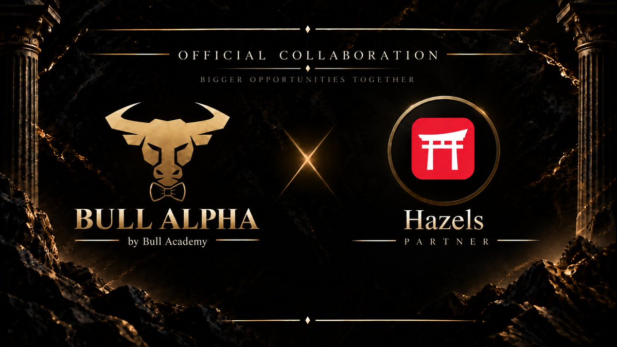 BullAcademy_xyz's tweet photo. A new collaboration begins.

@BullAcademy_xyz × @0xhazels by @Rosaaa 

Two communities. One stronger connection. 

Bull is here, be ready! 🐂

#WEAREHAZELS