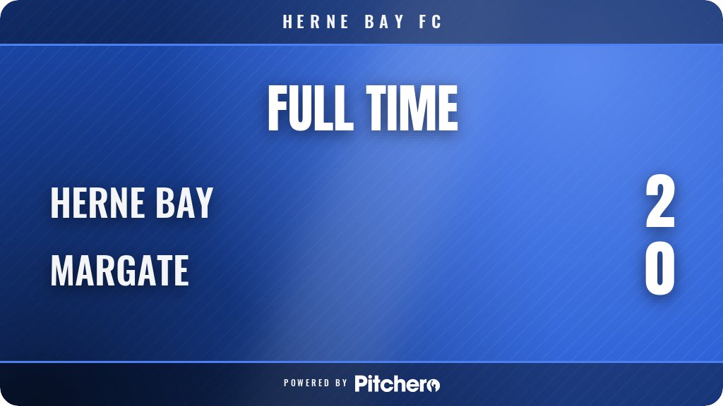 hbfcfacademy's tweet photo. FULL TIME: Herne Bay 2 - 0 Margate
#HERMAR #Pitchero
https://t.co/rmkq1P4SU7 https://t.co/J1aOrbpw93