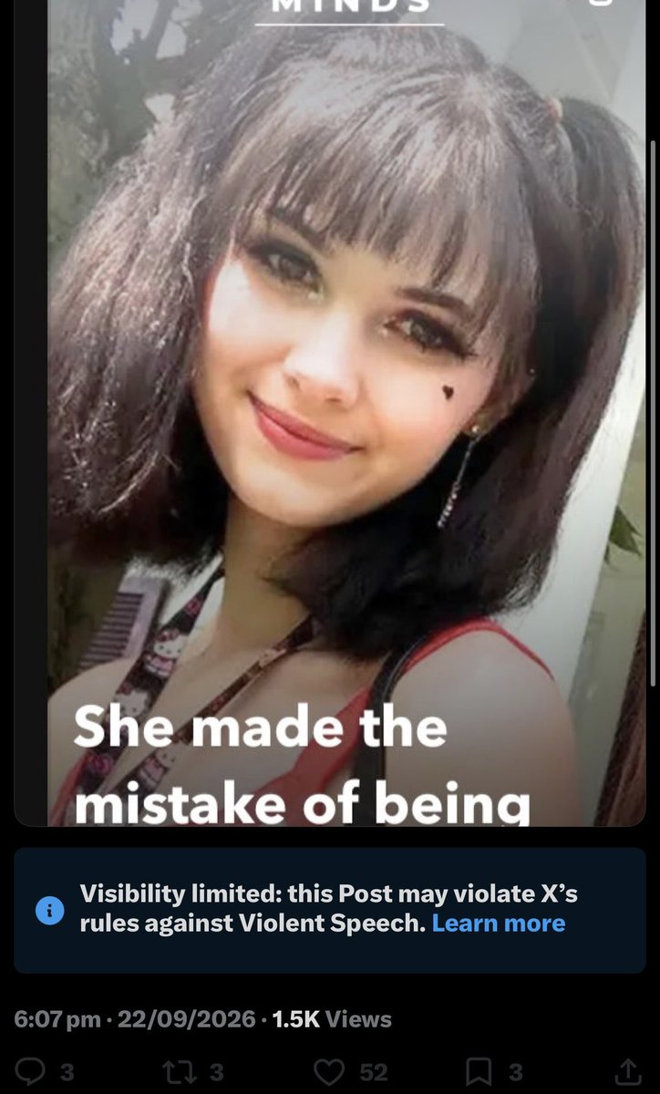 poison2bloom's tweet photo. incels reporting my post cus i didn’t mention that the vulnerable 17 year old girl ‘led on’ the freak who killed her 😭😭 #ok https://t.co/J6EPYPOLBE