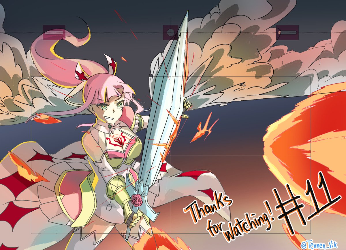Tennen_Vik's tweet photo. I had the chance to do 2nd Key Animation/第二原画 for "Hanaori-san Still Wants to Fight in the Next Life" episode 11.  It was epic seeing the hero and demon lord work together!   o(≧∇≦o)
Much appreciated to @ALSTUDIOOK🙇‍♂️!
#アニメ花織さん  #花織さんは転生しても喧嘩がしたい https://t.co/DOUm5dEe5W
