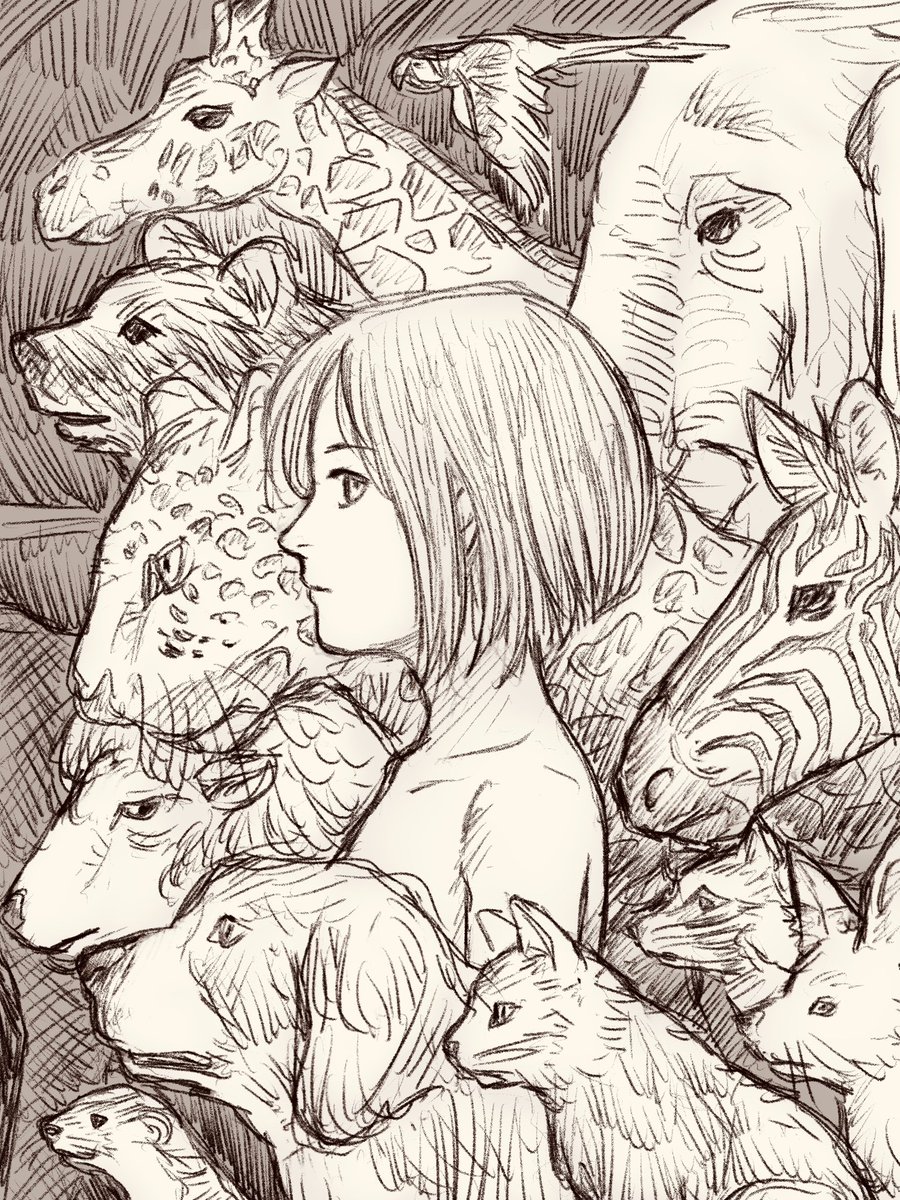 packtee5345's tweet photo. おはようございます☀

昨夜、"サイの絵"を描きましたが、犬猫以外の動物の絵もこれまでに色々描いてきました

そこで、動物絵特集として、いくつか再アップします!(未着色のものが多いですね)

急に肌寒くなりましたが、みなさま風邪など引かぬようお気をつけください https://t.co/2vZWAZiSXU