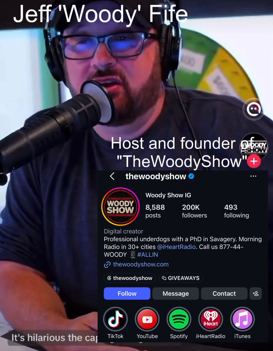hadurlittlefun's tweet photo. Here is the public information regarding the main 3 in TheWoodyShow podcast that are racist, ignorant and just downright disgusting. 

They work for iHeartRadio, and I find this behaviour extremely disturbing and unprofessional. 

Below is a thread with important steps to take. https://t.co/xFEQc1EWwp