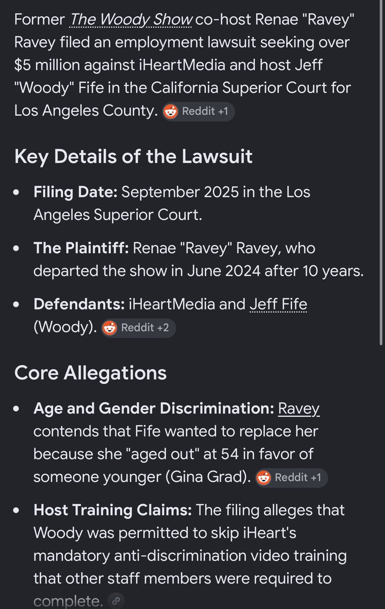 hadurlittlefun's tweet photo. It seems like this is not their first controversy as well, a former host had gone legal against Woody and iHeart due to their ageist and misogynistic behaviour.

Utterly shocked that iHeartRadio still allows them to operate. https://t.co/UvQ2HTjRzN