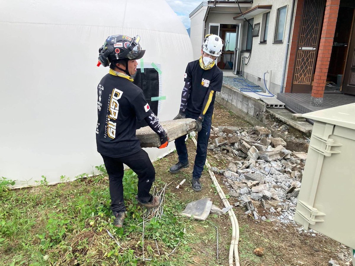 DGR_119's tweet photo. 9/19(土) 
#令和8年熊本地震

【活動場所】
・熊本県八代郡氷川町内

【活動内容】
・ブロック塀の解体  etc...

#災害支援 #dgr119 #dgr_119 https://t.co/s1EZlqYPgF