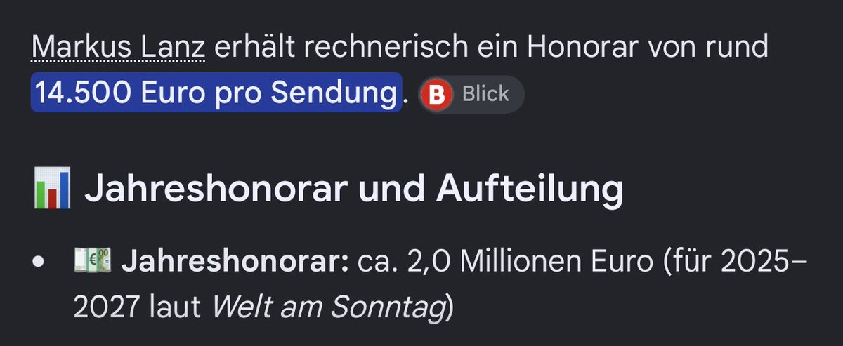 herzensecht's tweet photo. Bin ich der einzige der #Lanz und den Rundfunkt nicht mehr finanzieren möchte?

Wieso verdient dieser Mann mehr als Ärzte, Pflegekräfte und Bauarbeiter? https://t.co/knVHg1GX4D