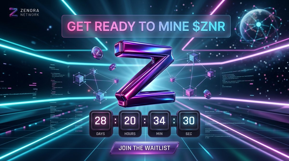 ZenoraNetwork's tweet photo. 🚀 Get ready to mine $ZNR! 🚀

The official Zenora Network waitlist is now LIVE! We are just ~28 days away from opening the highly anticipated Zenora Miner to the public.

"Early movers get the edge". Rally your team now and secure your spot on the waitlist before mining officially opens so you don't miss the window.

Why Zenora ($ZNR)?
🔹 EVM-compatible Layer-1 built with Polygon CDK.
🔹 Fixed supply of 1,000,000,000 ZNR (Non-inflationary).
🔹 Community-first: Start earning ZNR before the chain even exists!

👉 Join the waitlist today: https://t.co/h5ry75Om3g

#ZenoraNetwork #ZNR #CryptoMining #Web3 #Layer1