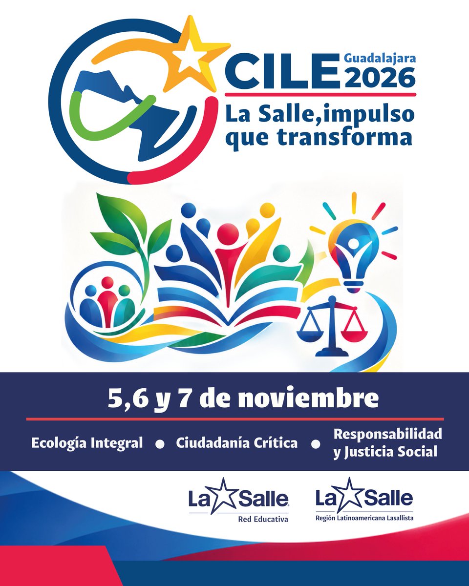 redlasalle's tweet photo. Forma parte de esta experiencia y a seguir construyendo una educación comprometida con nuestro tiempo. 

🔗 Conoce más información en: https://t.co/djpWEjEZye

La Salle: impulso que transforma la realidad latinoamericana. ✨

#CILE26 #SomosLaSalle #ComunidadQueTrasciende https://t.co/iSwRV8VAW6