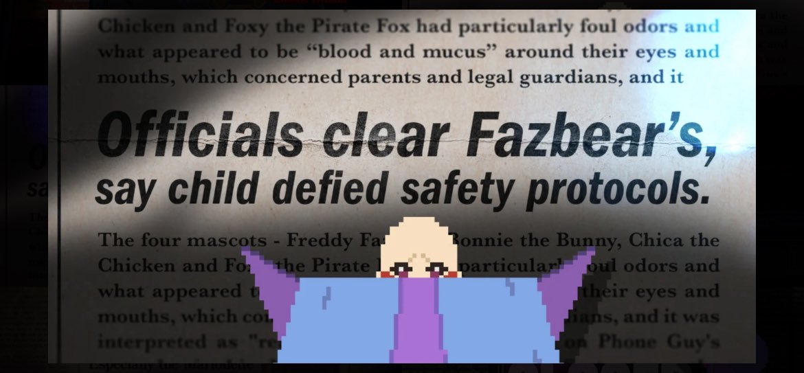 uorplefever's tweet photo. Official alternative animations for
FNAF 2 film's opening title sequence by Iris Azadi! With different
animatronic designs and newspaper clippings that mention the MCl, a Phone Guy mention, and other game lore🧵 https://t.co/KwcZulcVb5