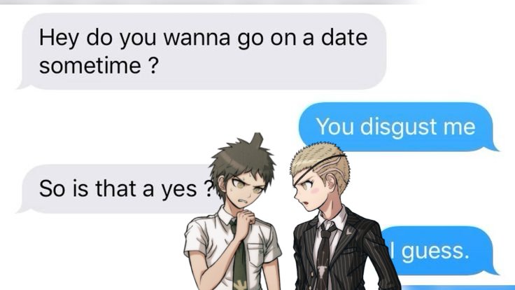 Razortalan's tweet photo. I've always loved doing these text message things so I thought I'd do them with Kuzuhina 🥹😋 https://t.co/YFTfKEHtKb