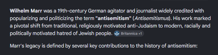 DennxM7's tweet photo. @lmplicada @JuanMunchi Si babosa, si. Pero el termino ANTISEMITISMO se refiere al odio a los judios especificamente. Eso lo define el que INVENTO el termino, no tú- https://t.co/4HDnErjizK
