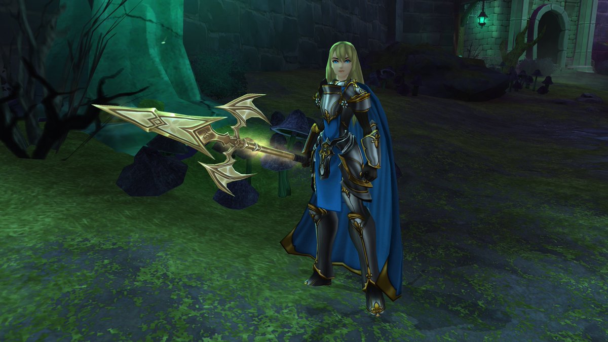 Clarion_AE's tweet photo. Here's a look at the Blinding Spear of Destiny without the aura. #AQ3D https://t.co/s07G4gB7pl
