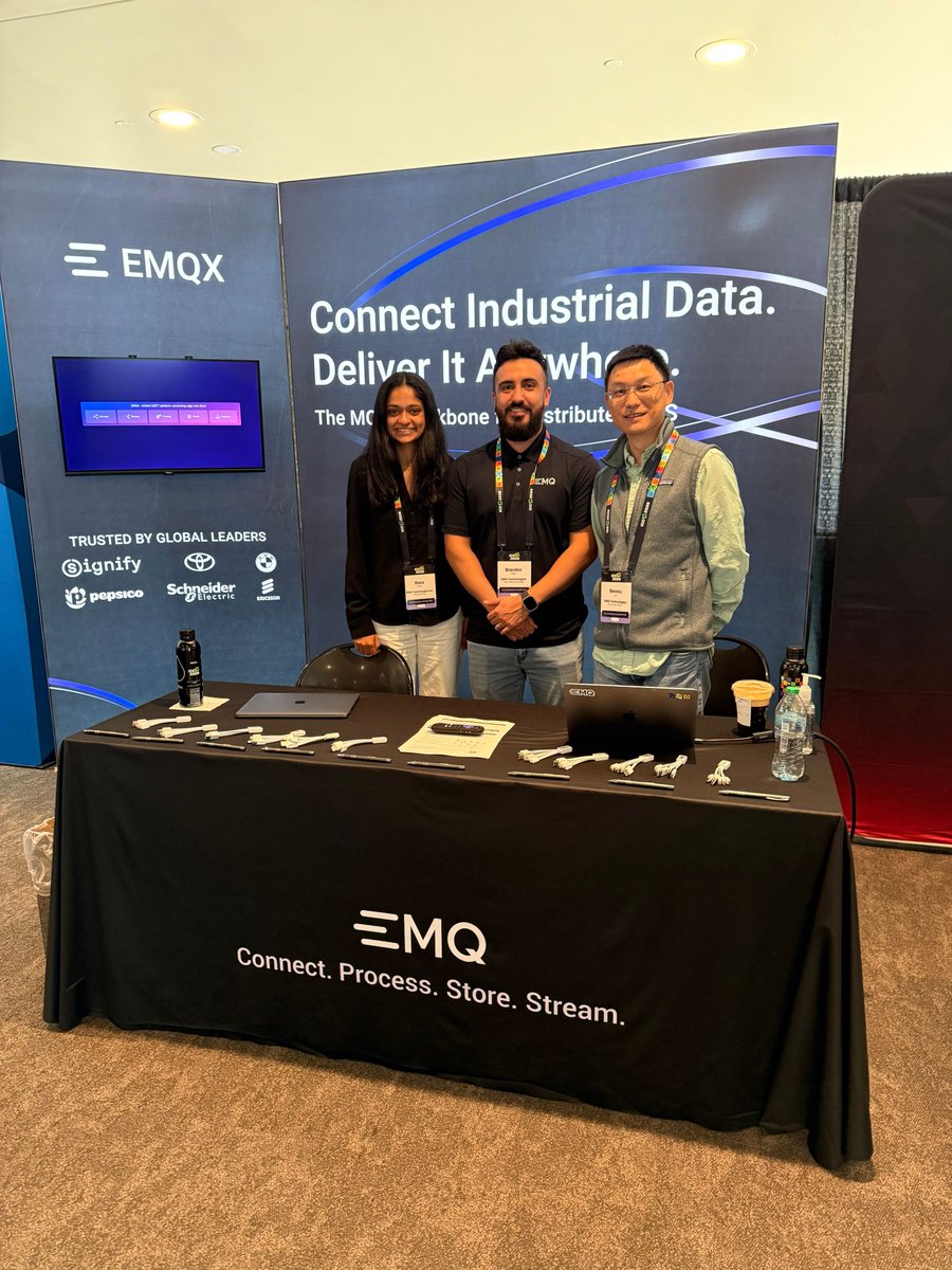 EMQTech's tweet photo. Day one of #ICCUnleashed is well underway! Great to reconnect with familiar faces and meet new people here in Sacramento.

If you're attending, come say hello at Booth 24. We'll be here through Thursday!

https://t.co/FiQa6D7Dfy 

#ICC2026 #MQTT https://t.co/5eXn3yzd7u