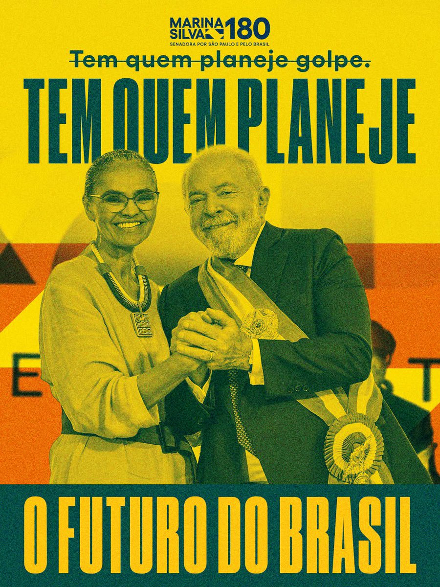 MarinaSilva's tweet photo. "O Brasil não cabe no quintal de ninguém"

O presidente Lula (@LulaOficial) abriu a Assembleia Geral da ONU e levou ao mundo as pautas que a gente vive todo dia: o fim da escala 6x1, as bets que destroem famílias, a violência que aterroriza comunidades, o medo das mulheres dentro e fora de casa, o combate à corrupção sem passar a mão na cabeça de ninguém. E defendeu o direito de brasileiras e brasileiros escolherem seus representantes sem interferência externa, com um sistema eleitoral transparente.

Também mostrou o que o Brasil tem a oferecer. Desde 2022, reduzimos pela metade o desmatamento na Amazônia, ao menor nível em 11 anos. Lançamos na COP30 o Fundo Florestas Tropicais para Sempre (TFFF), criado para remunerar os países que mantêm suas florestas em pé. Lá, o presidente defendeu um mapa do caminho para o mundo superar os combustíveis fósseis, e aqui fazemos o dever de casa, planejando uma transição energética justa. Temos os minerais críticos de que a transição precisa, a serem explorados com respeito às comunidades e à natureza, gerando renda e emprego aqui. E o Brasil, que voltou a sair do Mapa da Fome, levou ao mundo a Aliança Global contra a Fome e a Pobreza.

A ONU nasceu para livrar a humanidade da guerra e hoje está paralisada pelo veto de poucos. Nenhum país enfrenta sozinho a guerra, a fome ou a crise climática. O clima sumiu da agenda do G7 e do G20, enquanto secas, enchentes, deslizamentos e incêndios castigam os mais pobres. Os países ricos, que mais causaram o aquecimento global, precisam fazer mais.

Tudo isso, o que já fazemos e o que ainda falta, depende de lei para virar política de Estado. É no Senado que se aprovam os acordos do clima e se decide o fim da 6x1, a regulação das bets e a proteção das mulheres. É lá que quero defender, por São Paulo, o Brasil que o presidente Lula mostrou ao mundo.

No dia 4 de outubro, São Paulo também decide isso.

⎯
Essa é uma mensagem da Coligação Desperta São Paulo (PDT/PSB/FEDERAÇÃO BRASIL DA ESPERANÇA - FE BRASIL (PT/PC do B/PV) / FEDERAÇÃO PSOL REDE (PSOL/REDE)) • CNPJ da candidata: 68.581.920/0001-84
