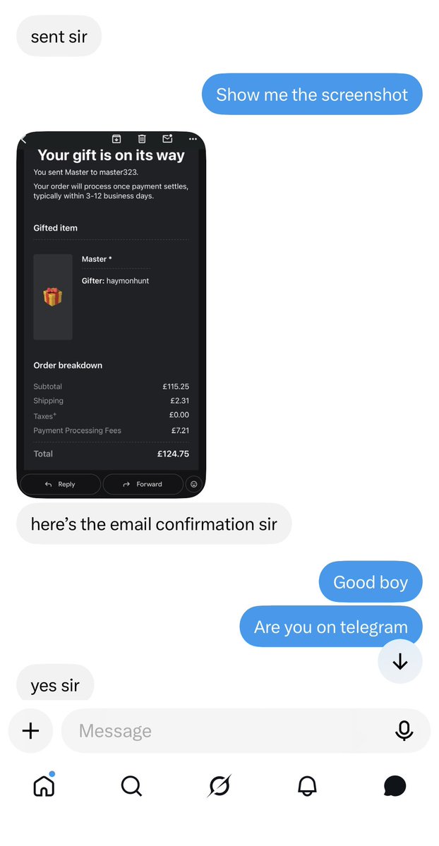 cashmasterfeet2's tweet photo. Master just receive this from good fag dm and keep sending to master https://t.co/lXJQTT7Gl4