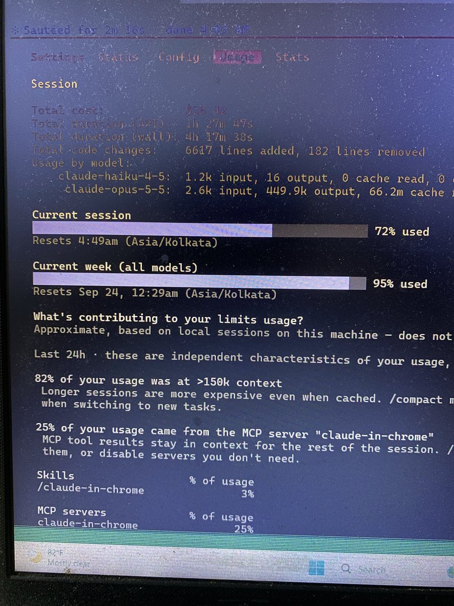 asyncaman's tweet photo. My Claude Opus 5.5 weekly limit has been reached now 😁

Waiting for the reset…. https://t.co/vib4oiPVqh