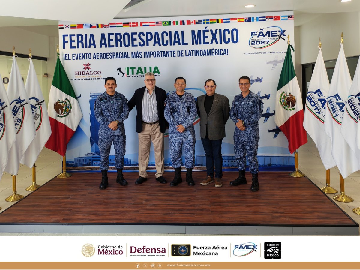 FAMEXTweet's tweet photo. ✈️🇲🇽 Coordinación estratégica para FAMEX 2027
Reunión del DG de FAMEX con Luis G. Lizcano (FEMIA) y Juan Nájera (CTA MX) para reforzar la colaboración del sector.
📅 21-24 abr 2027
📍 Santa Lucía, Edo. Méx.
🌐 https://t.co/zZ4id7AUCZ
#FAMEX2027 #FEMIA #CTAMX https://t.co/TA1p8PQtus