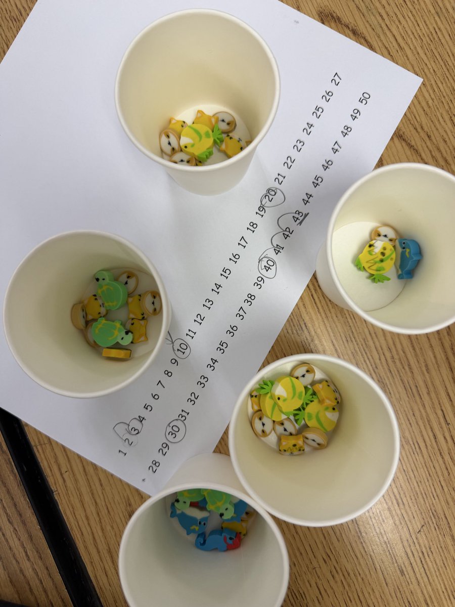 ms_rbarranco's tweet photo. Rainy day joy: math JOY! Watching these mathematicians teach each other new strategies for counting their collections was the highlight of my day! https://t.co/hUun3GVDZU