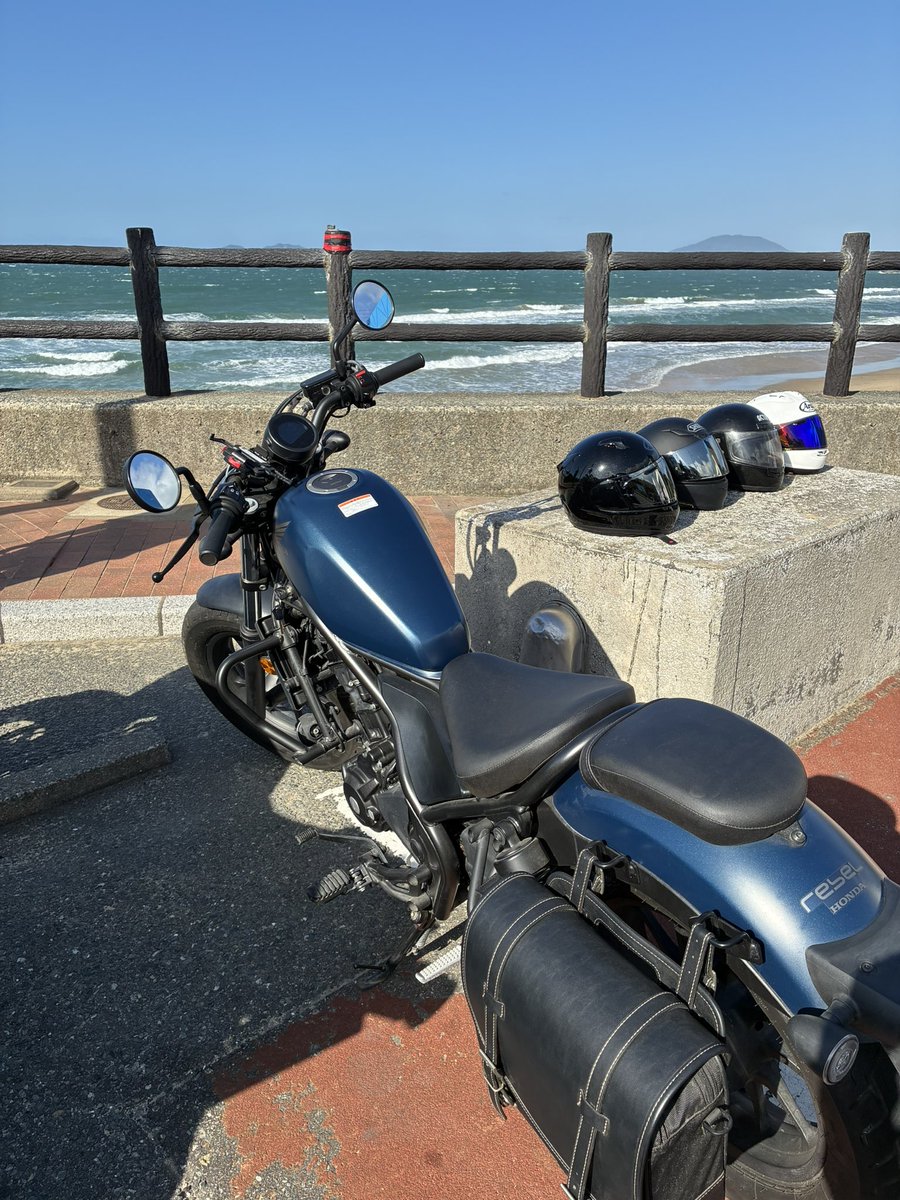 OhisRt's tweet photo. 糸島ツーリング楽しかった🙌
初ヤエーしまくって
楽しすぎた🤣🤣🤣
#レブル250 https://t.co/9cP3iZG3eT