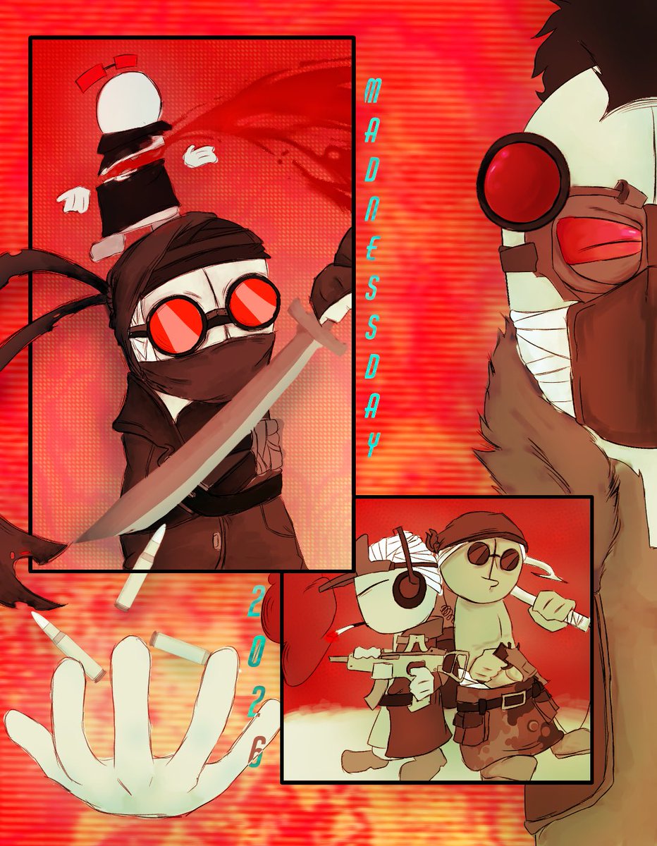 Mush_illness's tweet photo. Happy Madness day! ᐠ( ᐢ ᵕ ᐢ )ᐟ 
———
#madnesscombat https://t.co/w6q8Bq5hEl