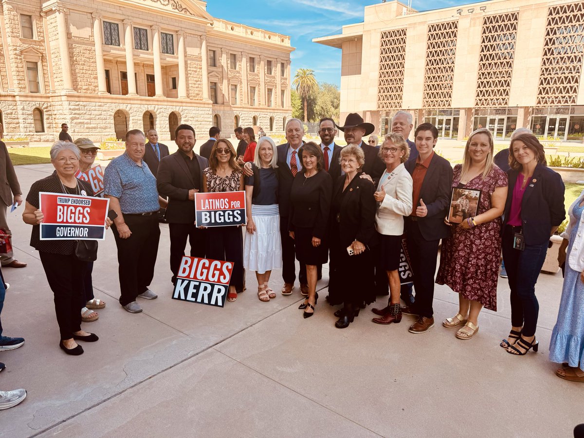 andybiggs4az's tweet photo. This morning, @SineKerr and I laid out our Policy Platform so Arizonans can see exactly how we’ll make their lives better.

From affordability measures to improving our schools and keeping our communities safe, we’ll be ready to lead from Day One.

https://t.co/xxf98O4L5P https://t.co/XKg55WHDxq