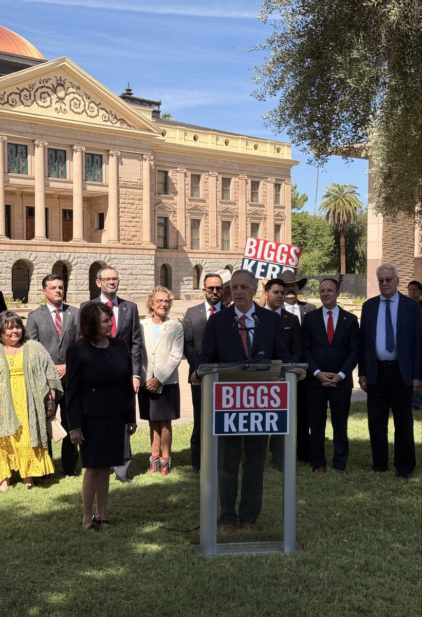 andybiggs4az's tweet photo. This morning, @SineKerr and I laid out our Policy Platform so Arizonans can see exactly how we’ll make their lives better.

From affordability measures to improving our schools and keeping our communities safe, we’ll be ready to lead from Day One.

https://t.co/xxf98O4L5P https://t.co/XKg55WHDxq